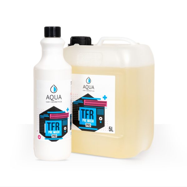 AQUA Car Cosmetics TFP Pre Wash PRO w dwóch wariantach: 1 litr i 5 litrów
